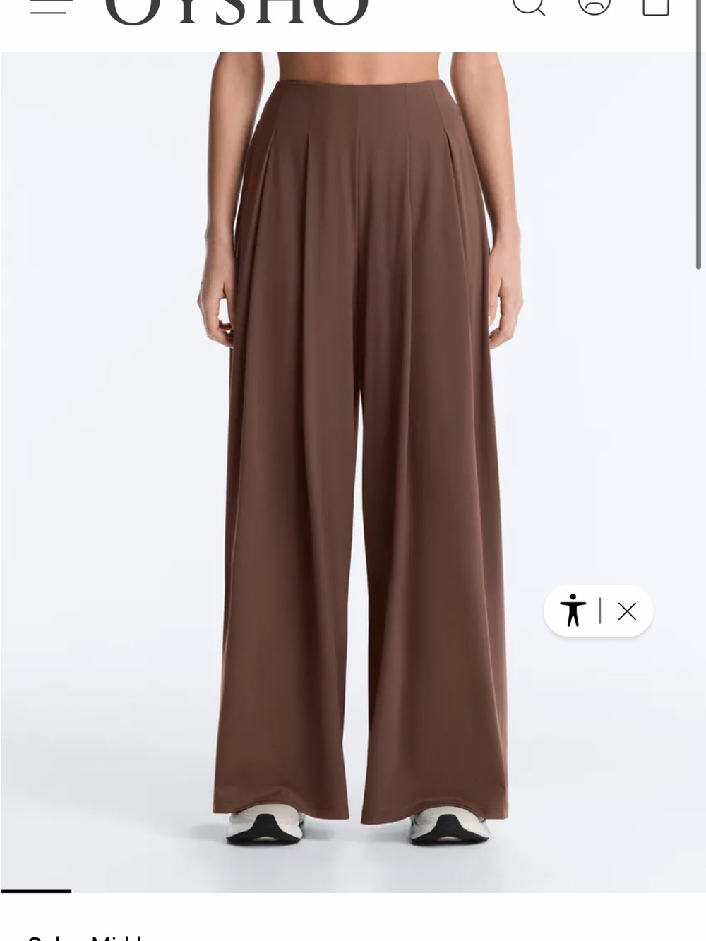 Light touch wide-leg trousers with darts